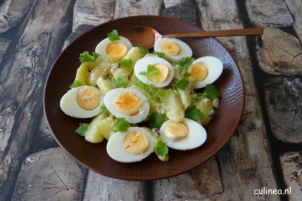 Aardappelsalade Met Ei En Lente Ui Culinea Nl