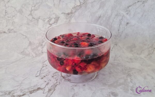 Dessertwijngelei met fruit