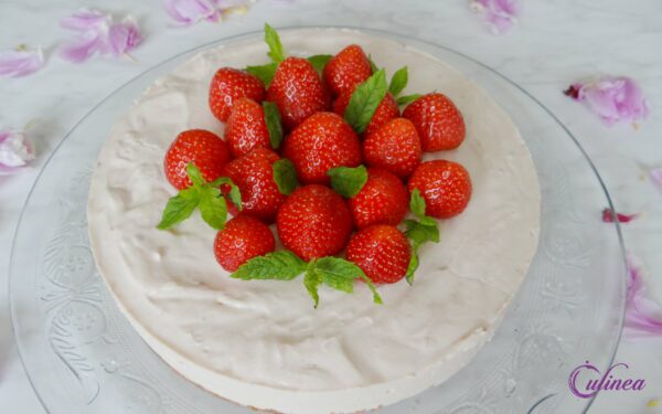 Aardbeien cheesecake