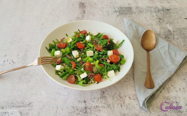 Parelcouscous met broccolini en feta