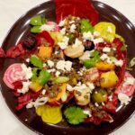 Salade met linzen en geroosterde groenten