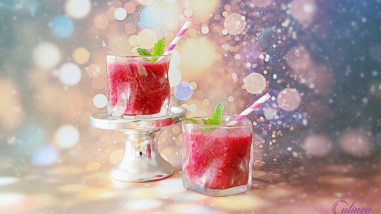 Frozen roze cocktail