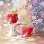 Frozen roze cocktail
