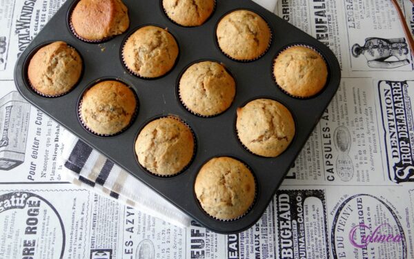 Banaanmuffins met maanzaad