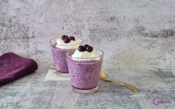 Chiapudding met Blauwe Bessen