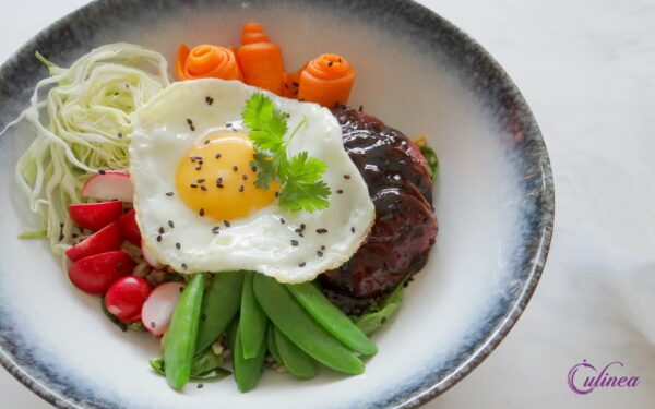 Koreaanse Bibimbap met longhaas