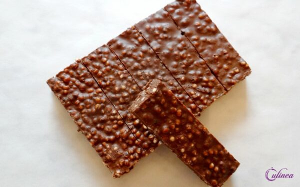 Pindakaas quinoa chocoladerepen