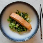 Zalm met roergebakken groenten