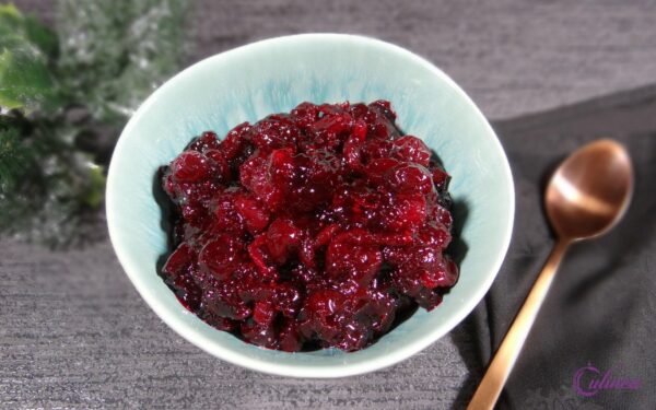 Cranberry kersencompote met whisky