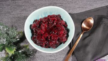 Cranberry kersencompote met whisky