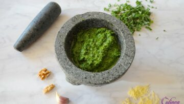 Pesto gemaakt van boerenkool