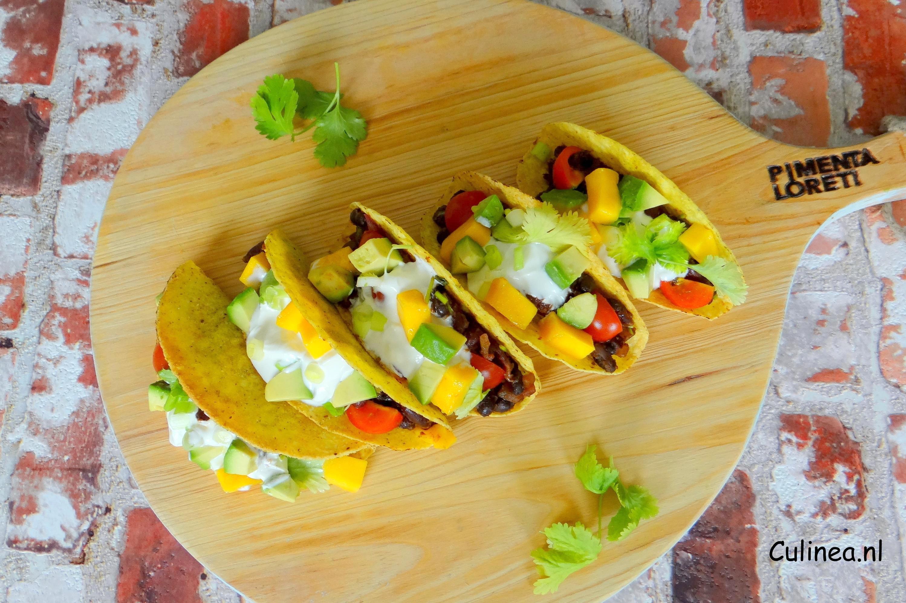 Taco S Met Bonen Avocado En Mango Culinea Nl