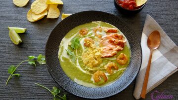 Tex Mex soep met zalm