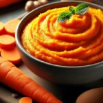 Wortel en zoete aardappelpuree