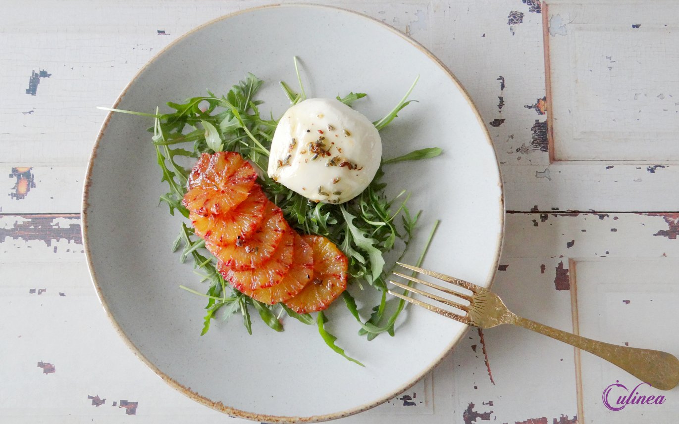Mozzarella met Bloedsinaasappel