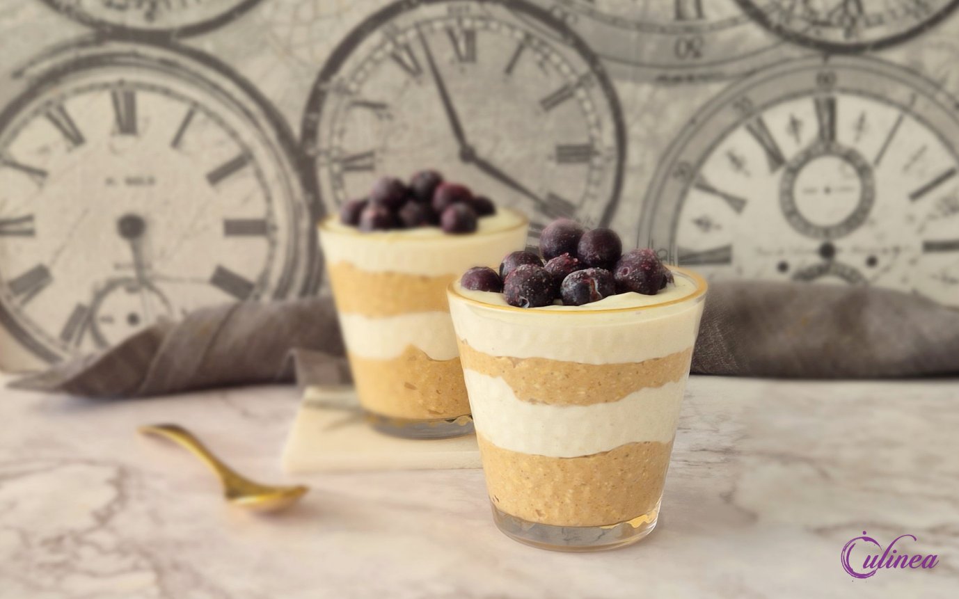 Quinoa yoghurt pindakaasmousse