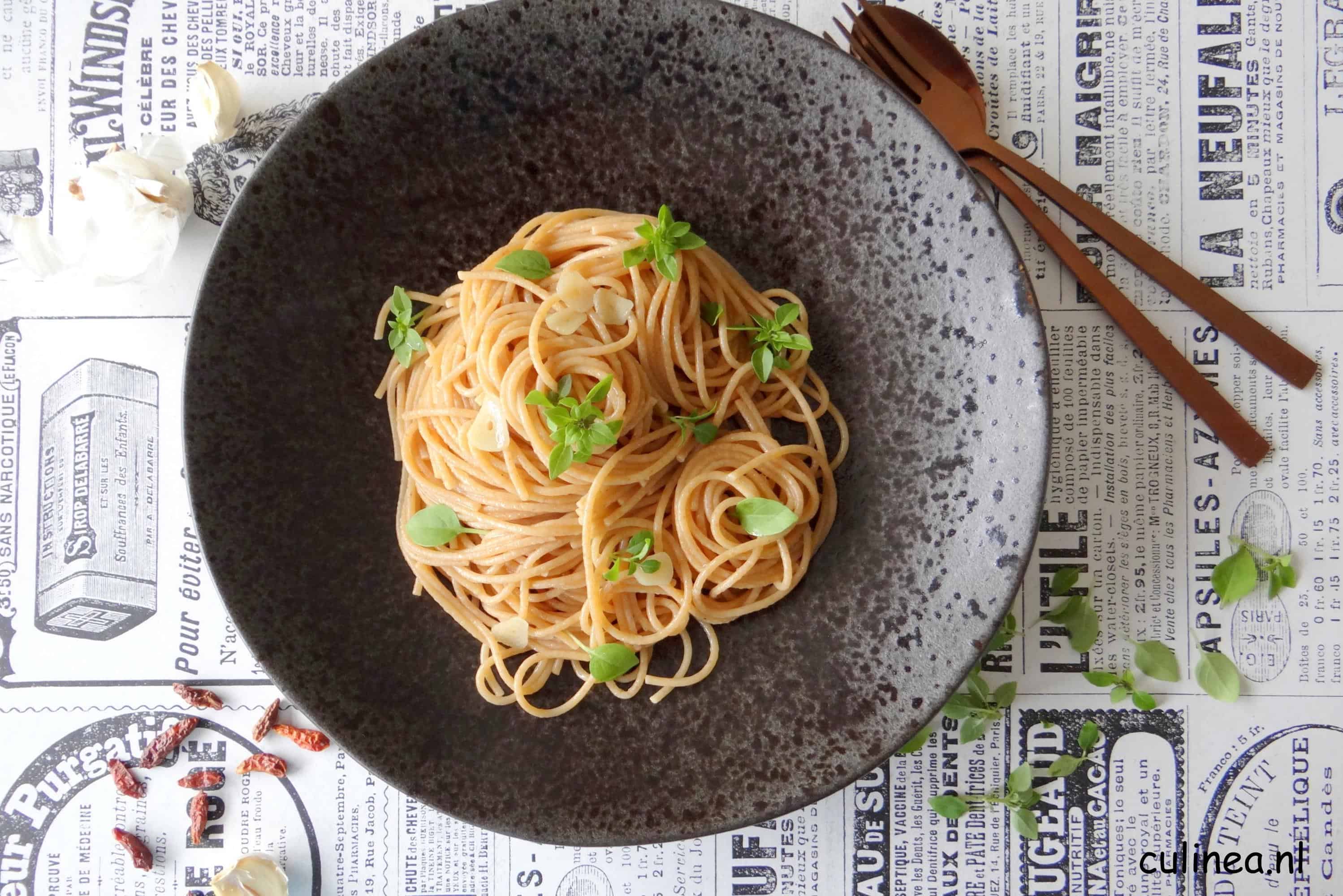 Spaghetti aglio e olio