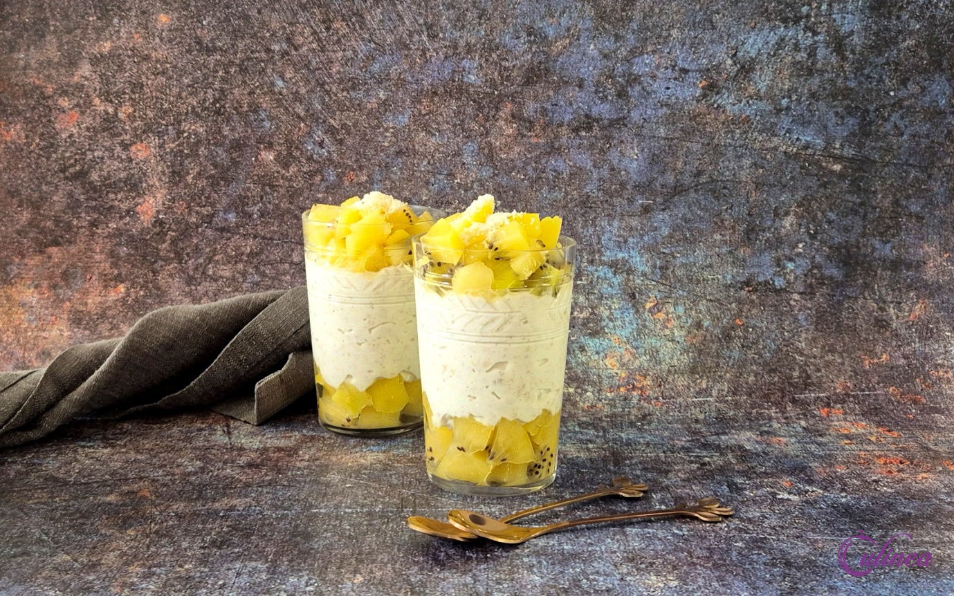 Overnight Oats met SunGold Kiwi