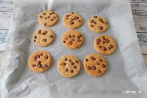 Pindakaaskoeken met chocolade