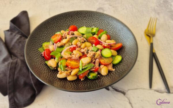 Witte bonensalade met tonijn