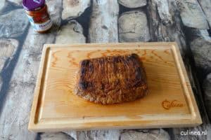 Bavette gemarineerd in harissa
