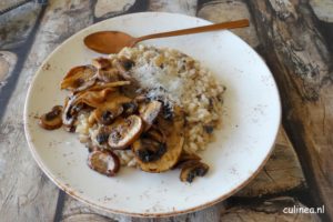 Risotto met paddenstoelen