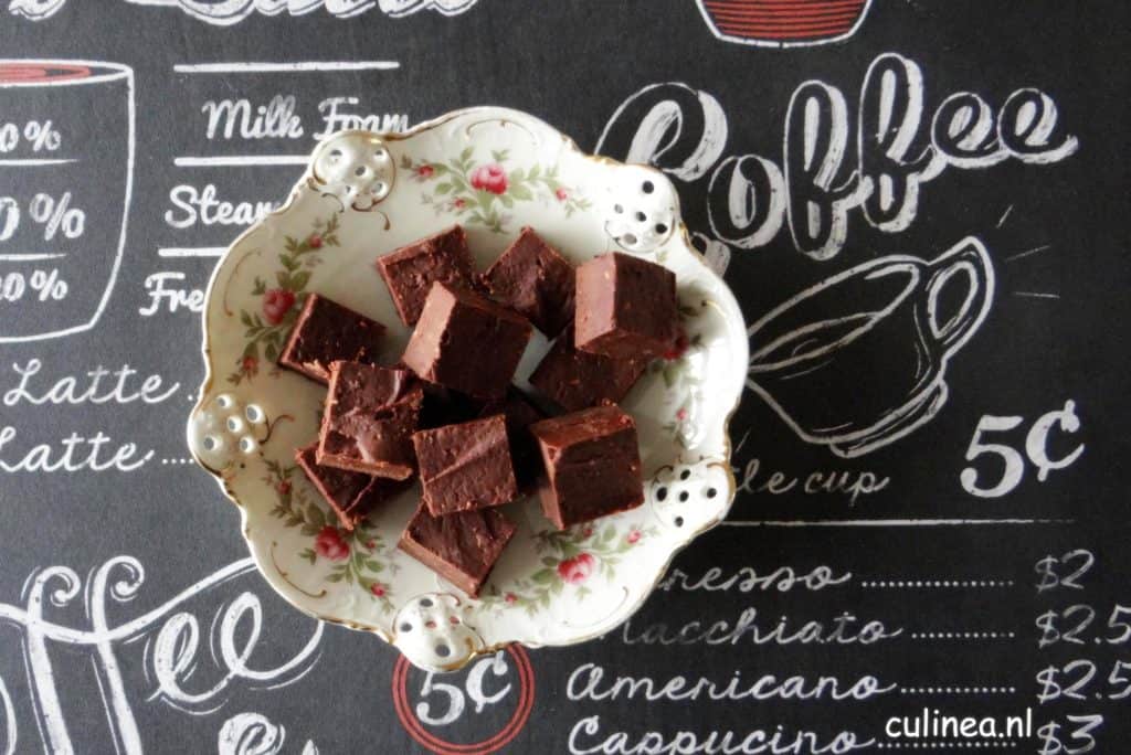 Chocolade pindakaas fudge