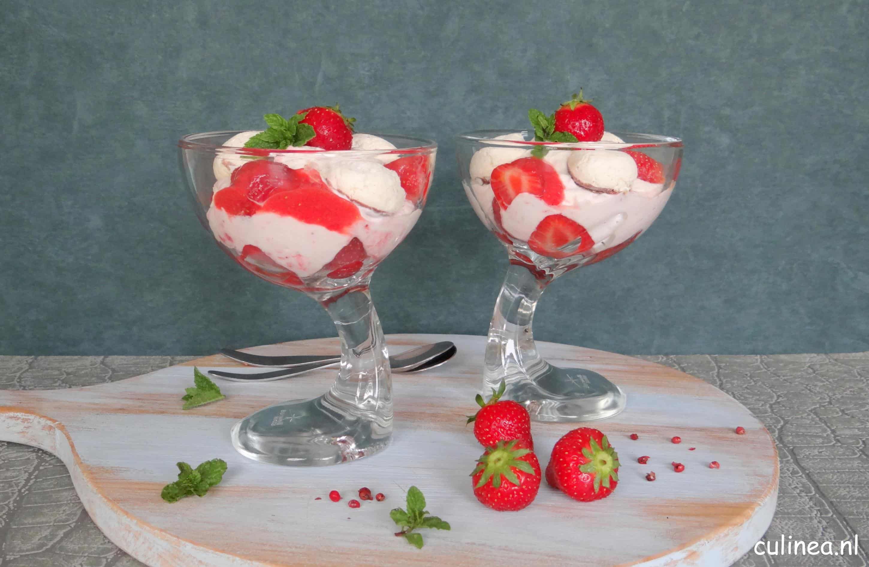 Aardbeien Coupe Romanoff