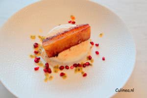 Gekaramelliseerde ananas met Piña Colada ijs