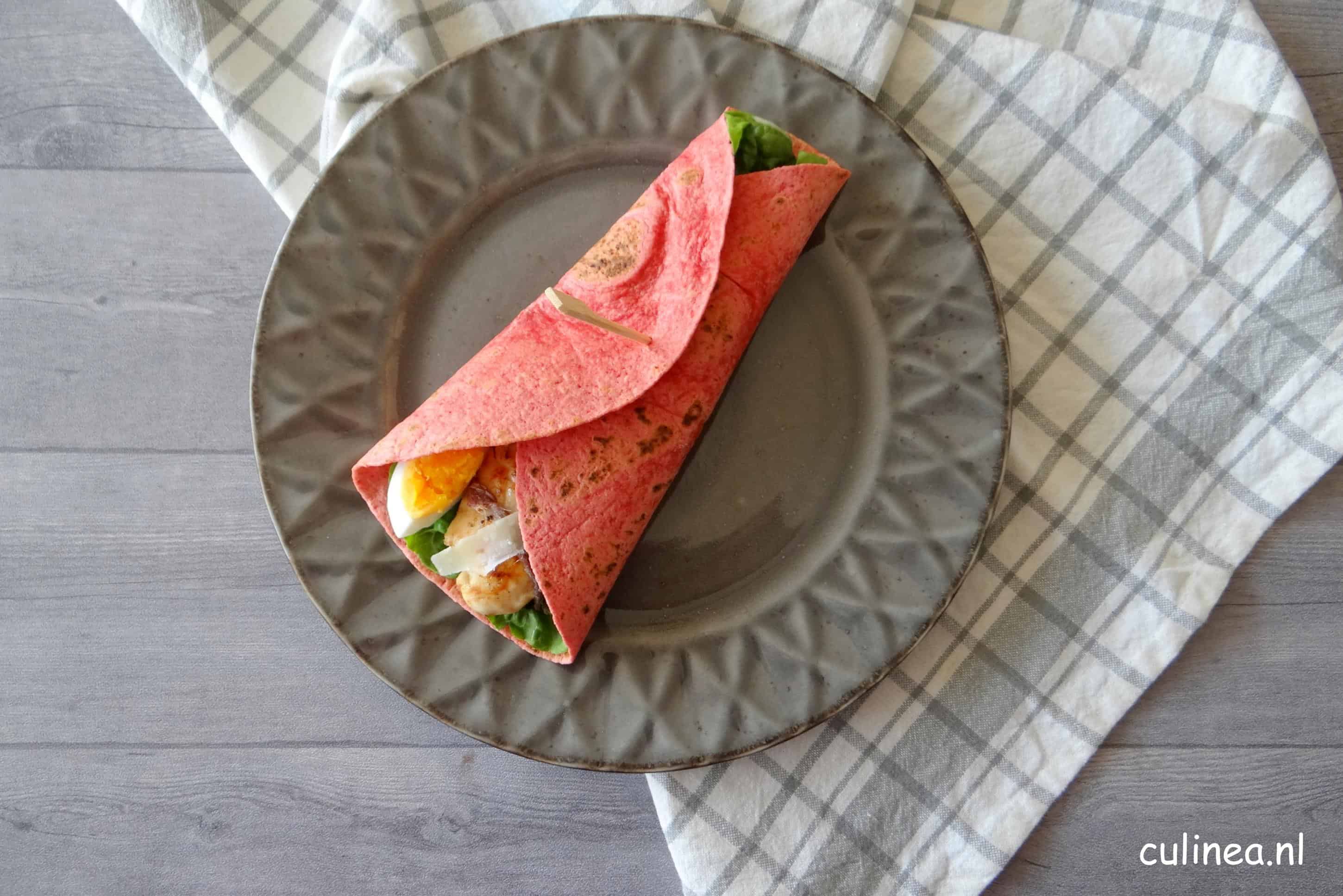 Wrap met Caesar kipsalade