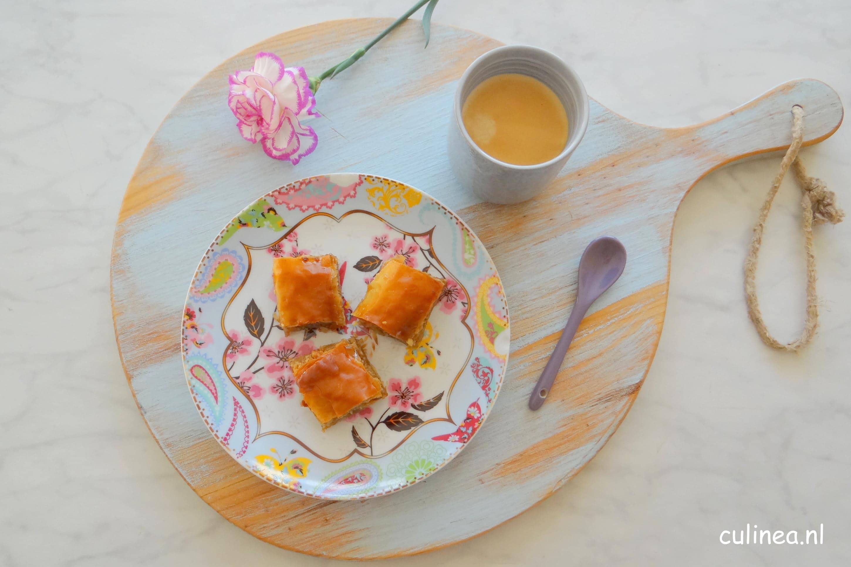 Walnoten en mandarijnen Baklava