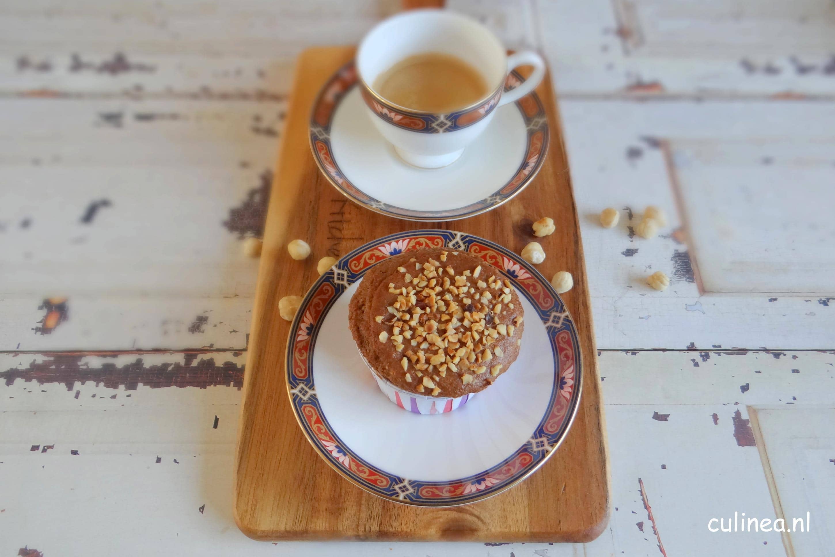 Hazelnoot koffiemuffins