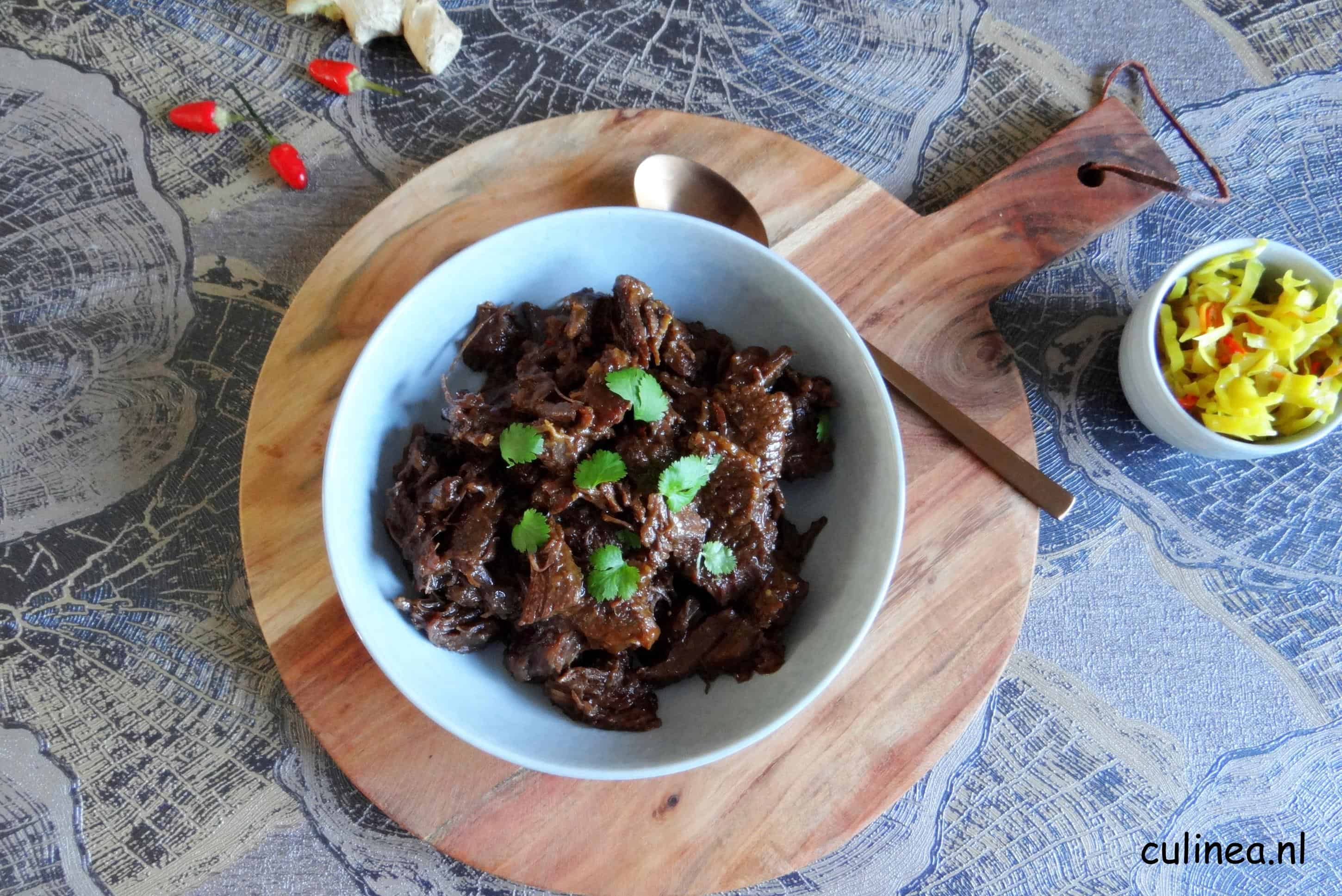 Pittige en zoete Indische pulled beef