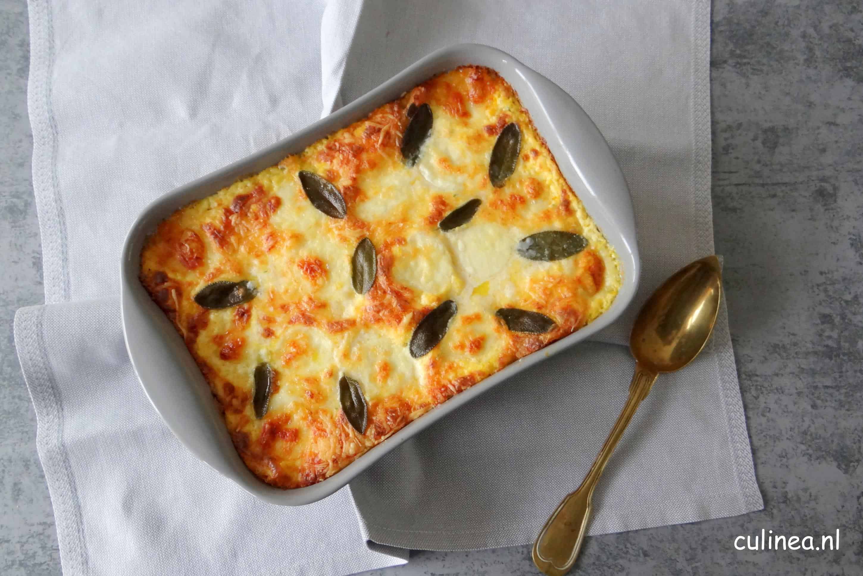 Pompoenlasagne met salie