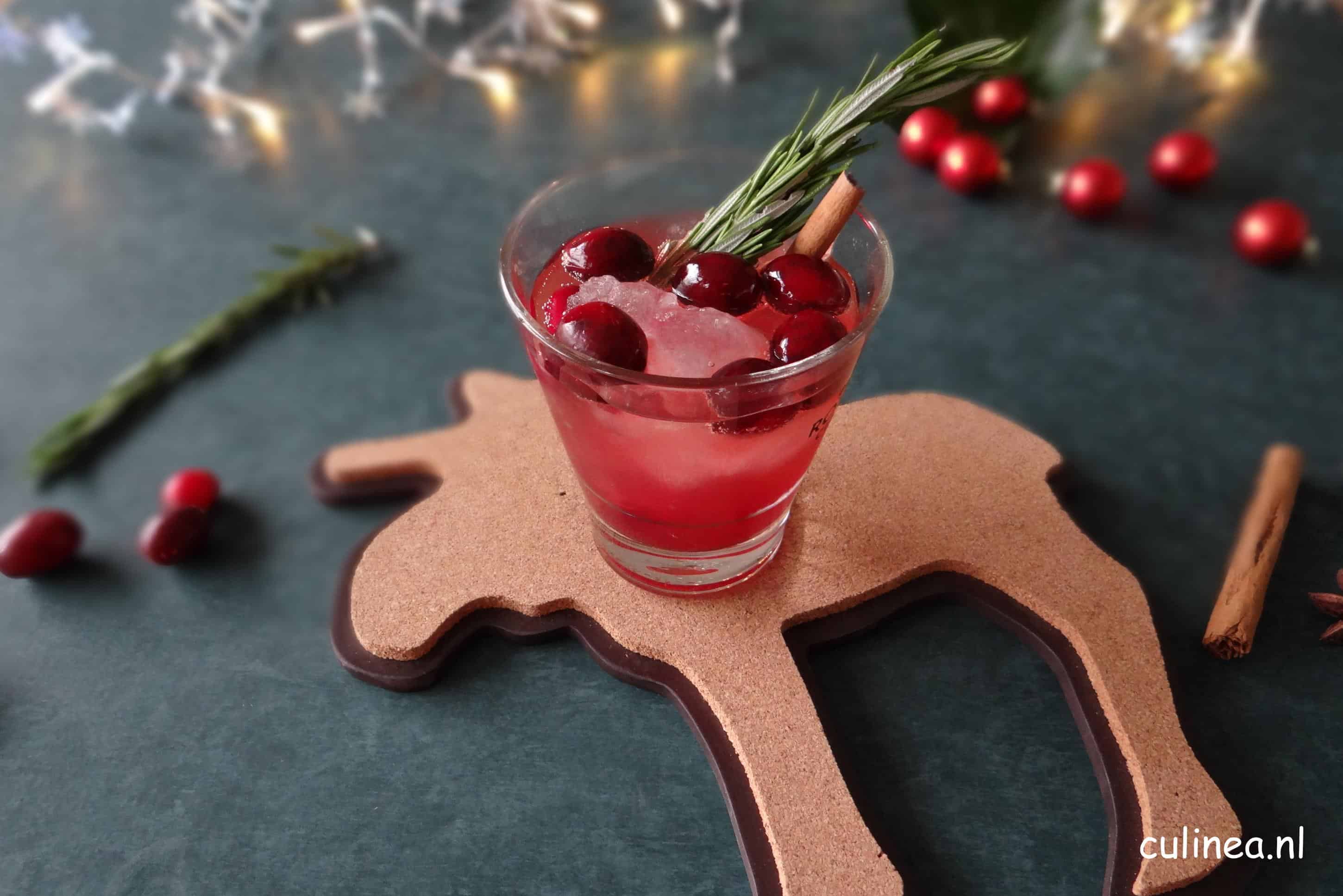 Cranberry ginger ale mocktail