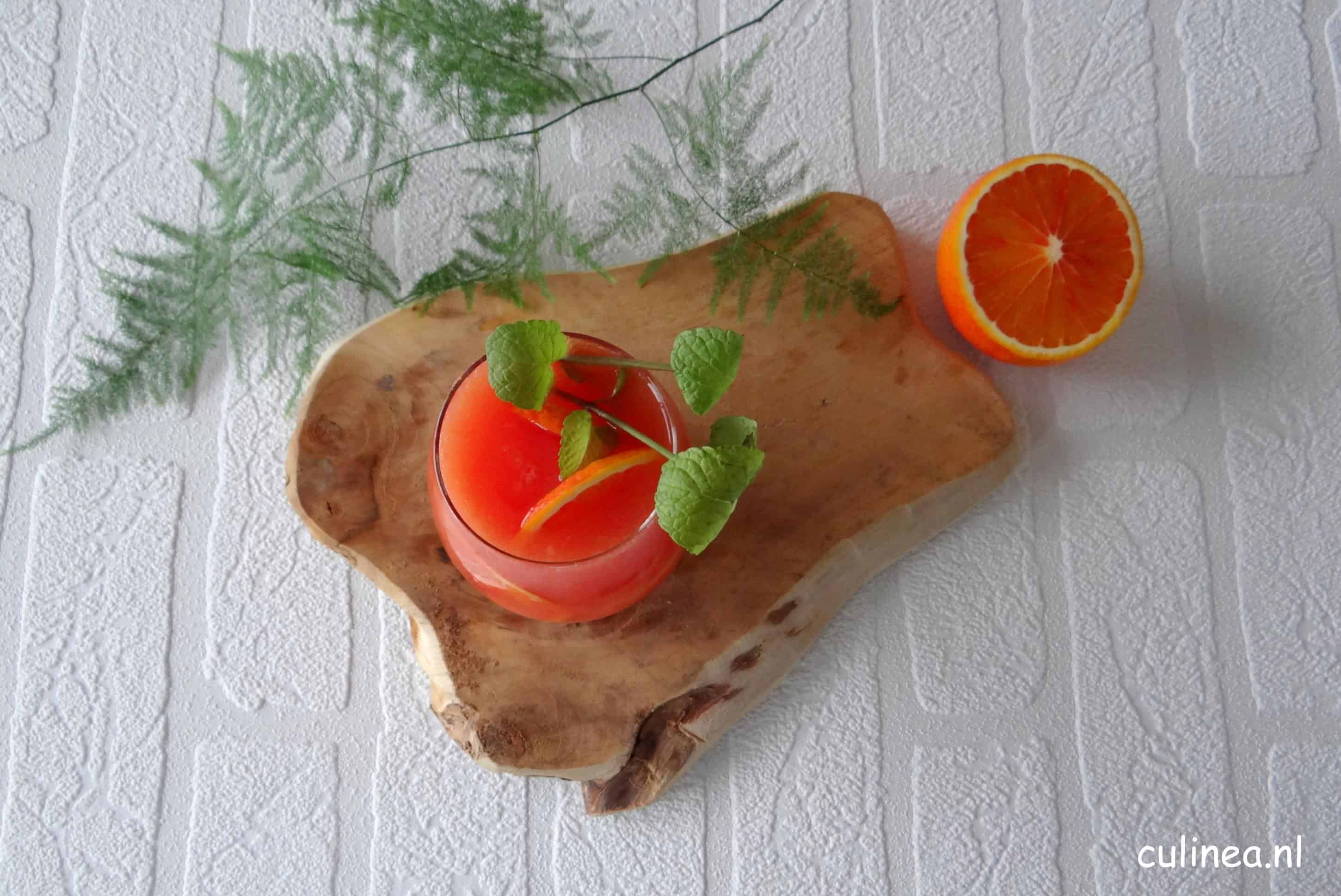 Mojito van bloedsinaasappels