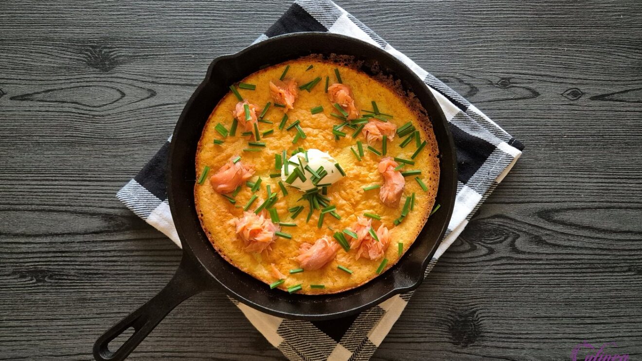 Dutch baby met gerookte zalm