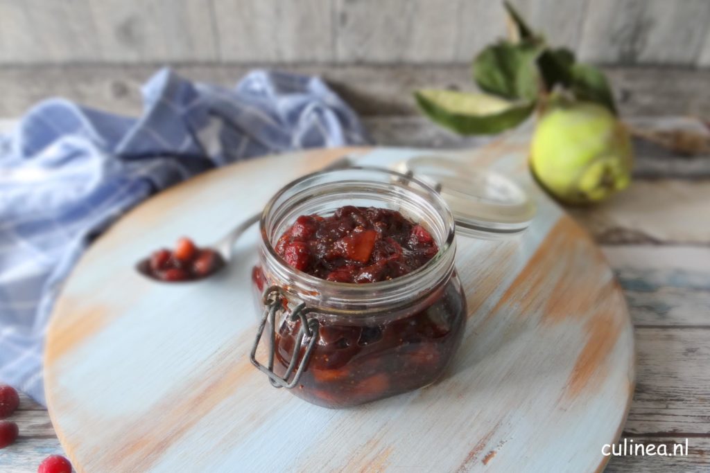 Kweepeer En Cranberry Chutney Culinea Nl