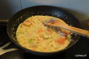 Visragout met zalm en kabeljauw