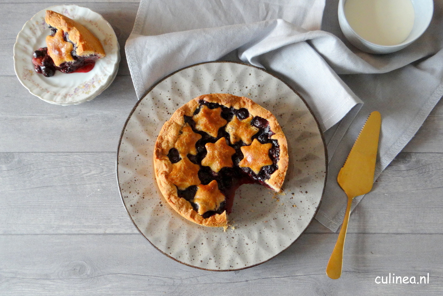 Wonderlijk Amerikaanse Blueberry Pie - Culinea.nl; YE-28