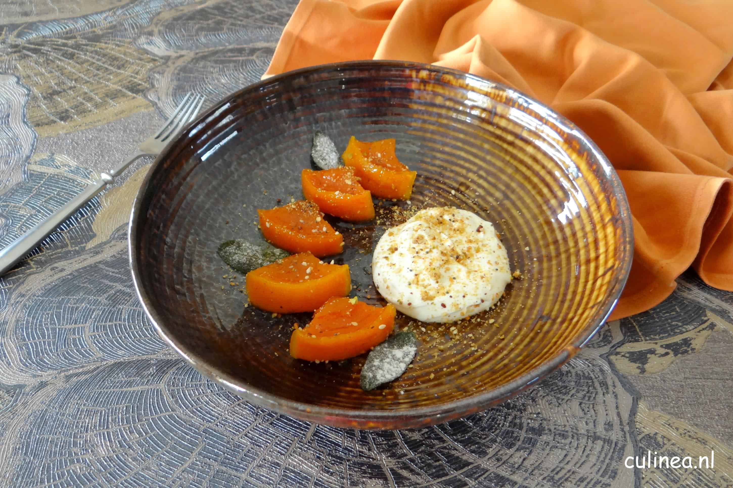 Zoete Turkse pompoenblokjes