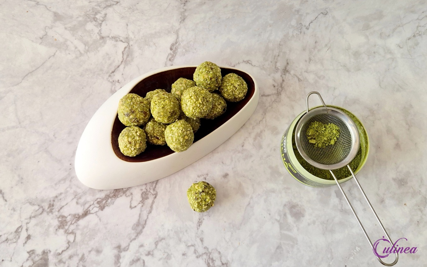 Matcha Energieballetjes met Citroen