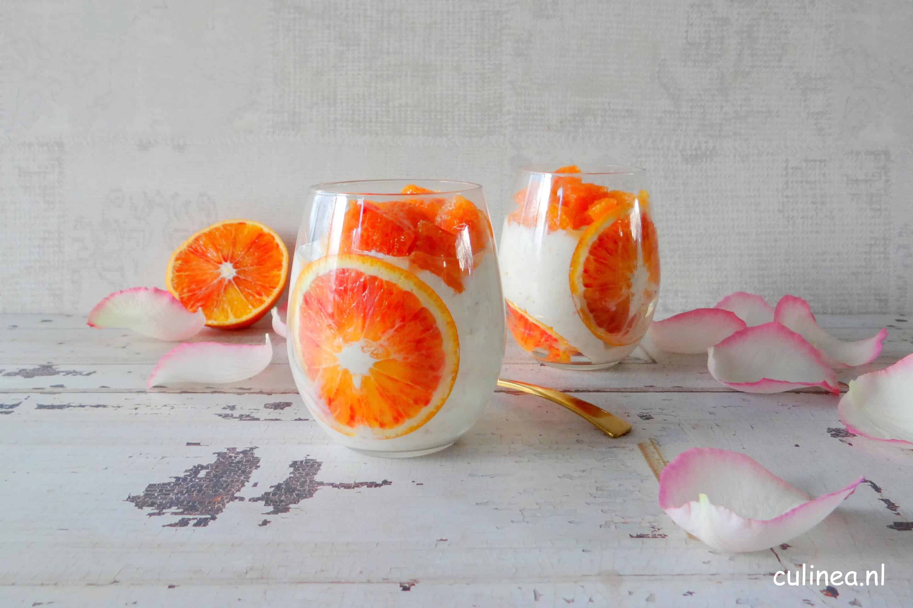 Havermout met bloedsinaasappel