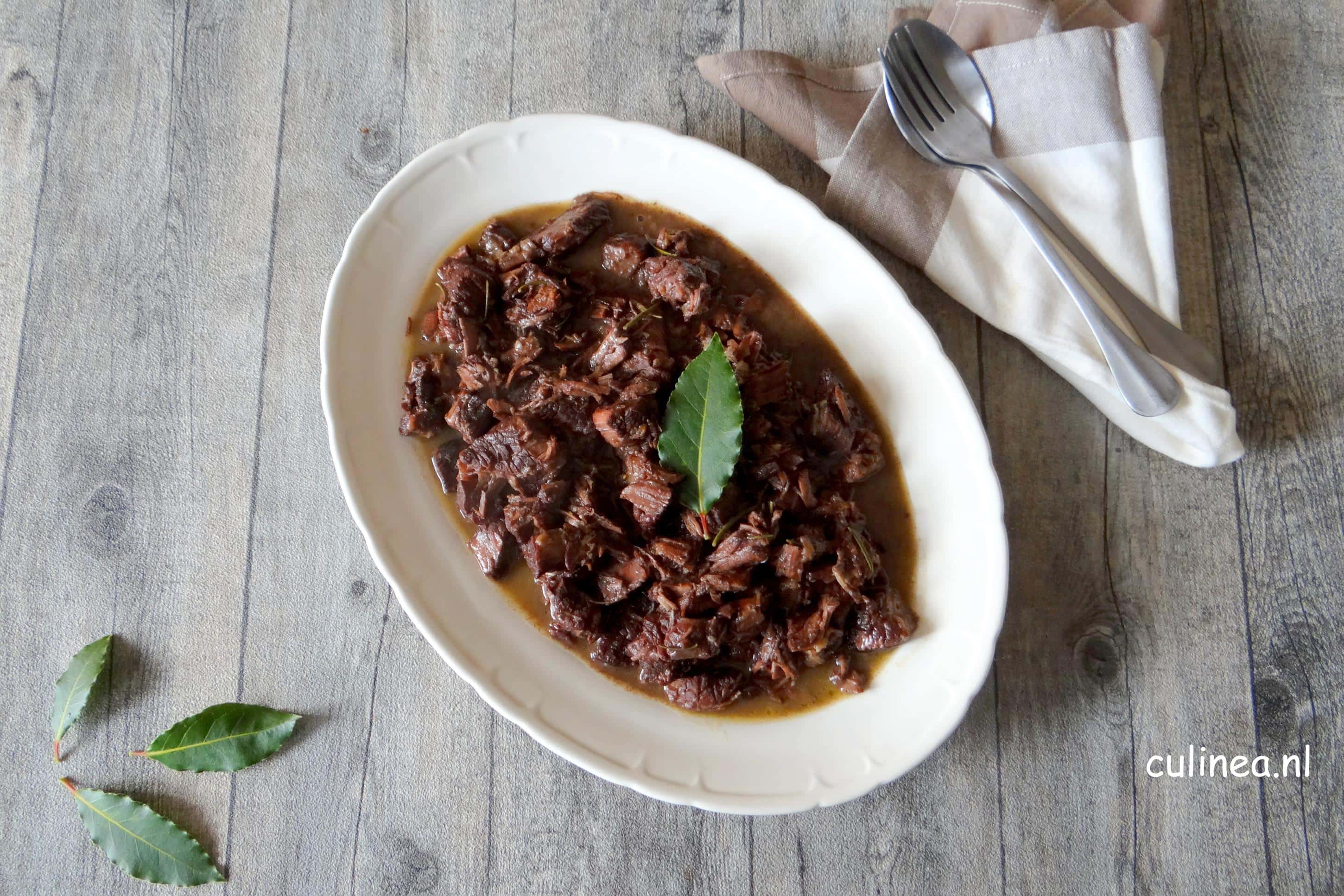 Italiaans stoofschotel met Peposo