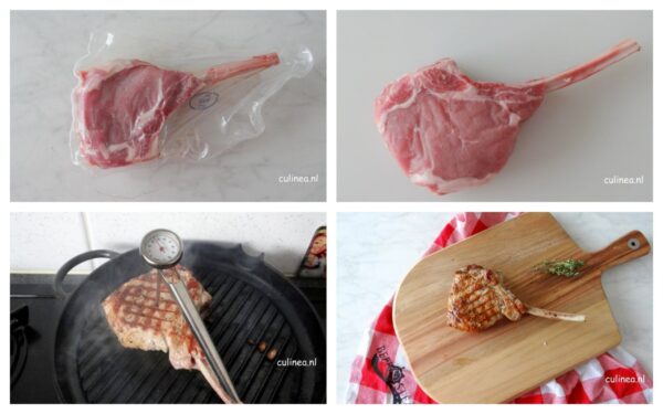 Gegrilde kalfs tomahawk