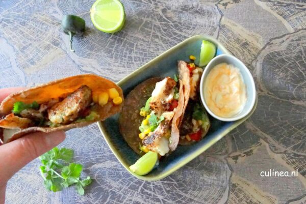 Tacos’s met vis en guacamole
