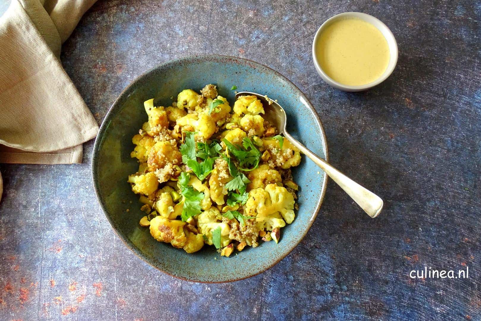 Bloemkool en quinoa salade