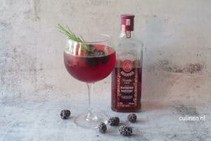 Hibiscus bramen gin cocktail