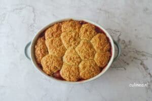 Cobbler met pruimen