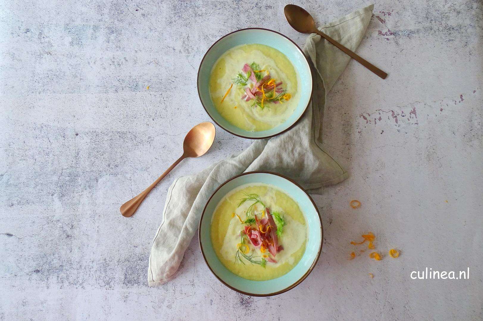 Venkel pastinaaksoep met sinaasappel